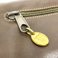 CELINE Vintage Chain Clutch Shoulder Bag with Logo Hardware, Brown Leather, for Women