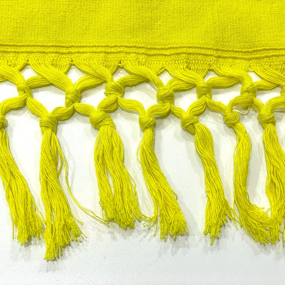 LOEWE Paula's Ibiza Fringe Large Towel, Fabric, Interior Accessories, Cotton, Unisex, Yellow