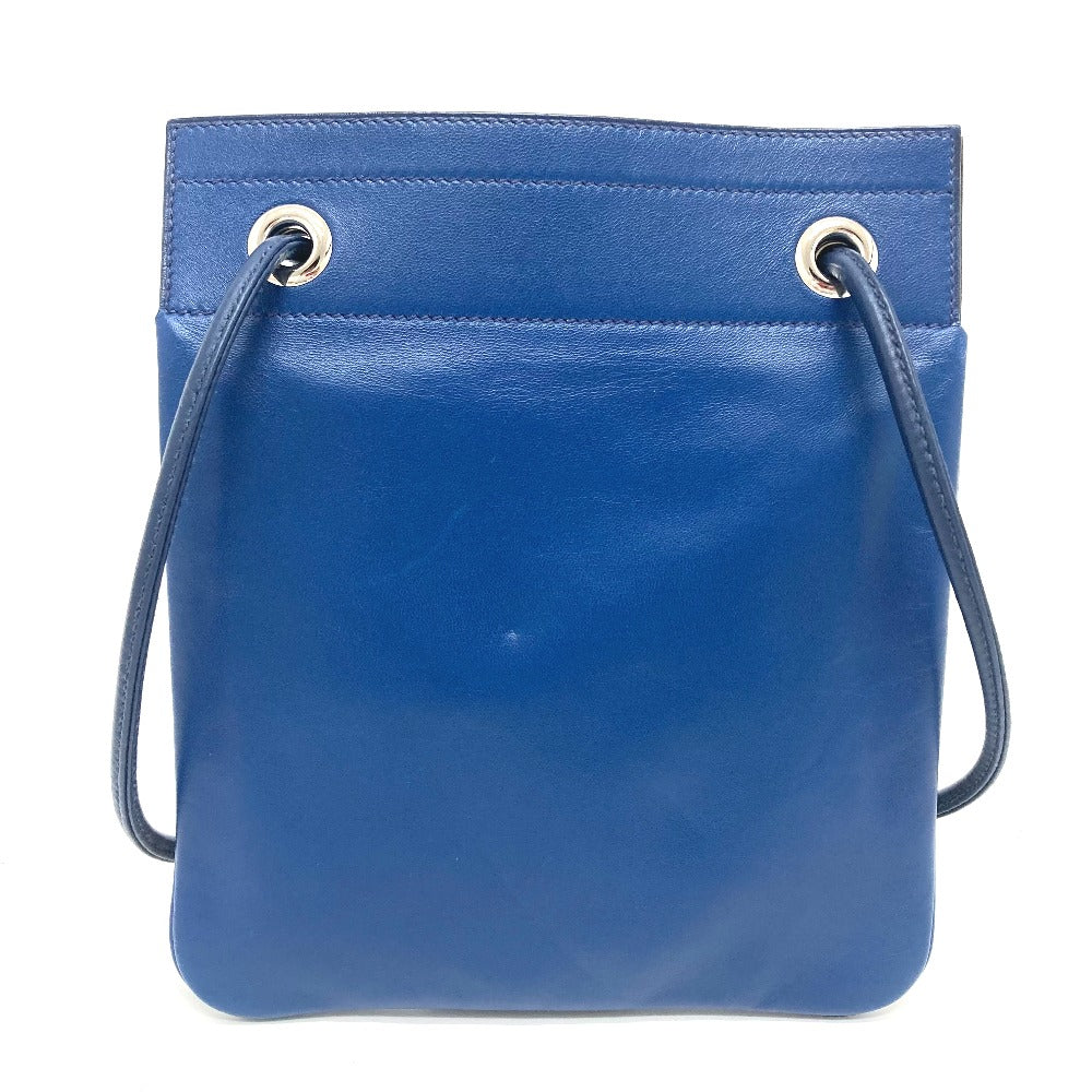HERMES レザー アリーヌ ミニ  カバン ポシェット ショルダーバッグ スイフト レディース ブルードマルト ブルー - brandshop-reference