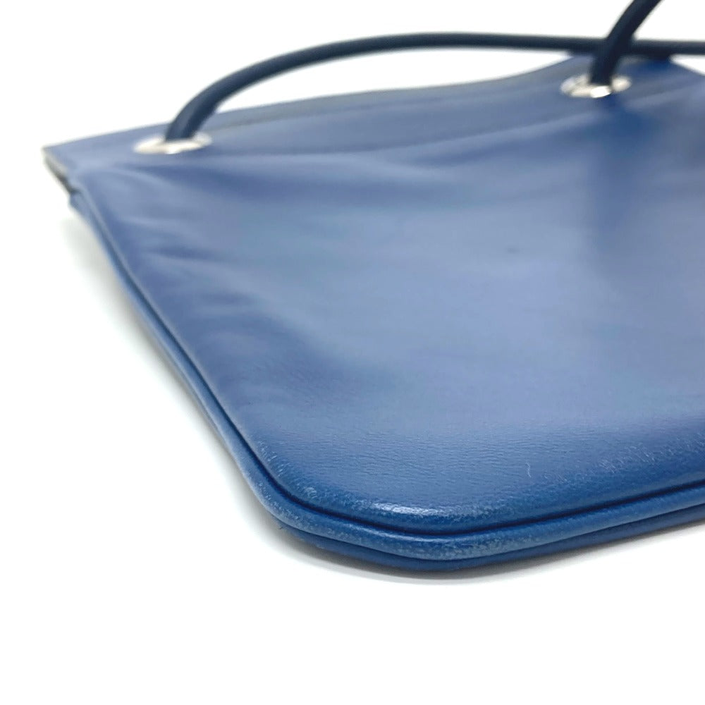 HERMES レザー アリーヌ ミニ  カバン ポシェット ショルダーバッグ スイフト レディース ブルードマルト ブルー - brandshop-reference