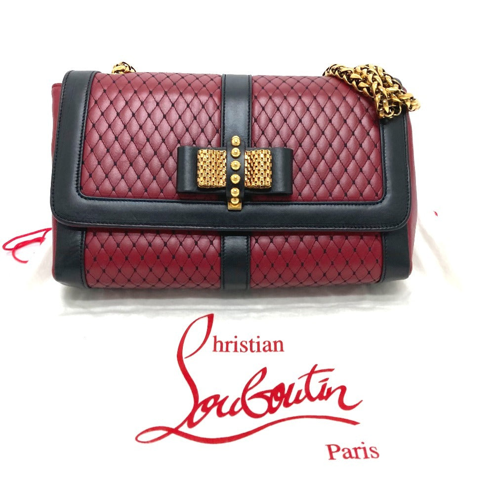 Christian Louboutin 3135011 리본 모티프 달콤한 자선 자선 어깨 가방 숙녀