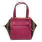 FENDI 8BN251 Pecan Boston Bag/Handbag in Leather/Canvas, Brown and Purple