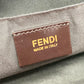 FENDI 8BN251 Pecan Boston Bag/Handbag in Leather/Canvas, Brown and Purple