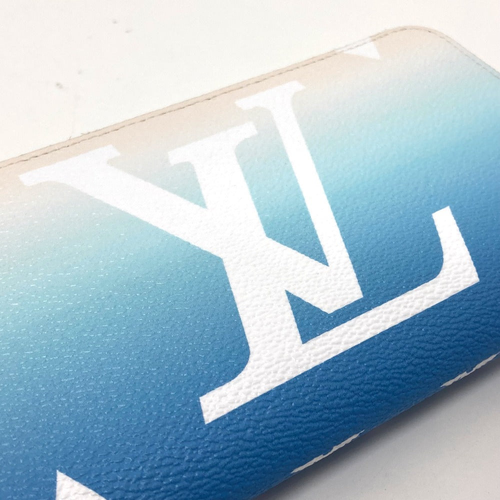 LOUIS VUITTON M80360 Monogram Giant By the Pool Zippy Wallet Long Wallet in Monogram Canvas, Women's, Blue