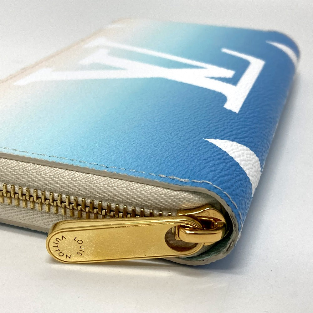 LOUIS VUITTON M80360 Monogram Giant By the Pool Zippy Wallet Long Wallet in Monogram Canvas, Women's, Blue