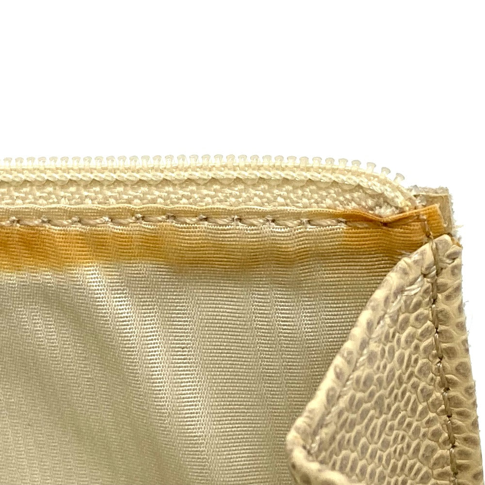 CHANEL A13228 CC ココマーク ラウンドファスナー ロングウォレット 長財布 キャビアスキン レディース ベージュ系 - brandshop-reference