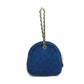 CHANEL Coco Mark CC Matelasse Chain Party Bag, Suede Handbag, Women's, Blue