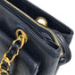CHANEL CC ココマーク ココボール カバン チェーン トートバッグ 肩掛け ショルダーバッグ ラムスキン レディース ネイビー