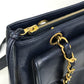 CHANEL CC ココマーク ココボール カバン チェーン トートバッグ 肩掛け ショルダーバッグ ラムスキン レディース ネイビー