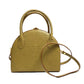 FENDI semicircular 2-way shoulder bag/handbag in beige leather for women
