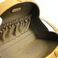 FENDI semicircular 2-way shoulder bag/handbag in beige leather for women