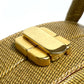 FENDI semicircular 2-way shoulder bag/handbag in beige leather for women