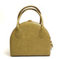FENDI semicircular 2-way shoulder bag/handbag in beige leather for women
