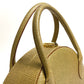 FENDI semicircular 2-way shoulder bag/handbag in beige leather for women