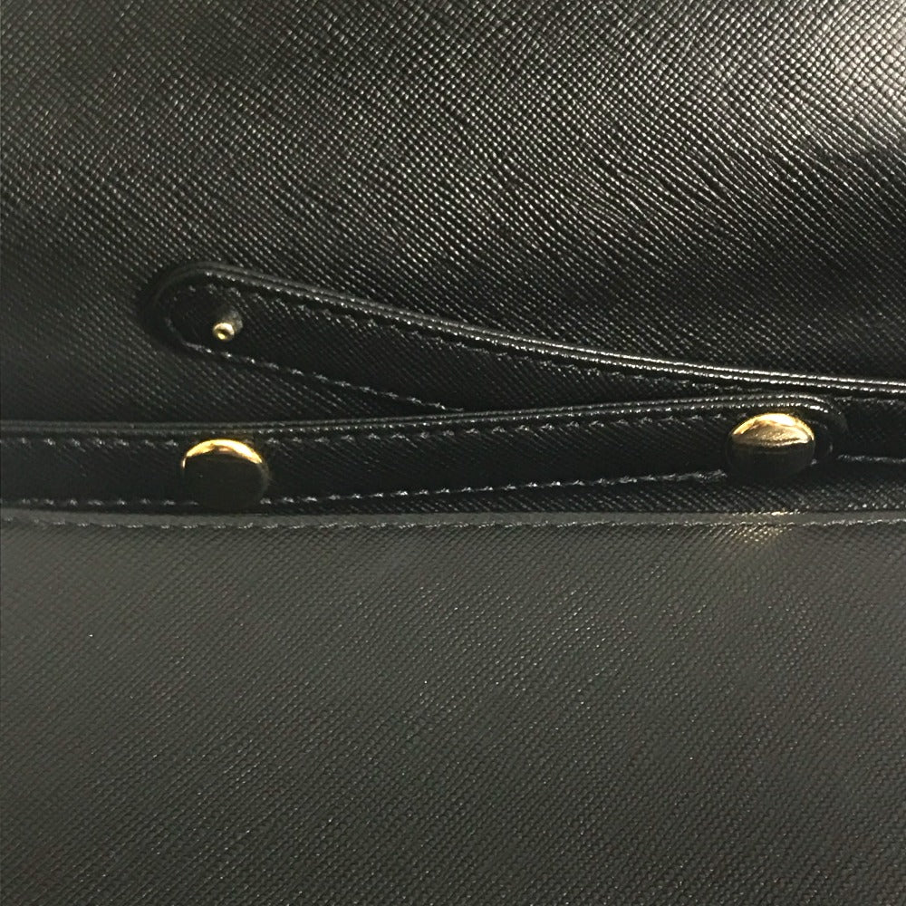 GIVENCHY Vintage Shoulder Bag, 2-Way Handbag, Leather, Unisex, Black