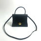 GIVENCHY Vintage Shoulder Bag, 2-Way Handbag, Leather, Unisex, Black