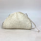 BOTTEGA VENETA 585852 がま口 ミニ ザ ポーチ カバン 斜め掛け ポシェット ショルダーバッグ ナイロン/レザー レディース ホワイト