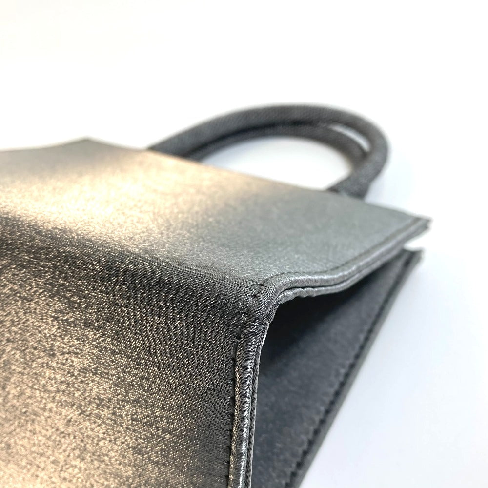 GIVENCHY ロゴ ミニ カバン トートバッグ ハンドバッグ ナイロン レディース グレー