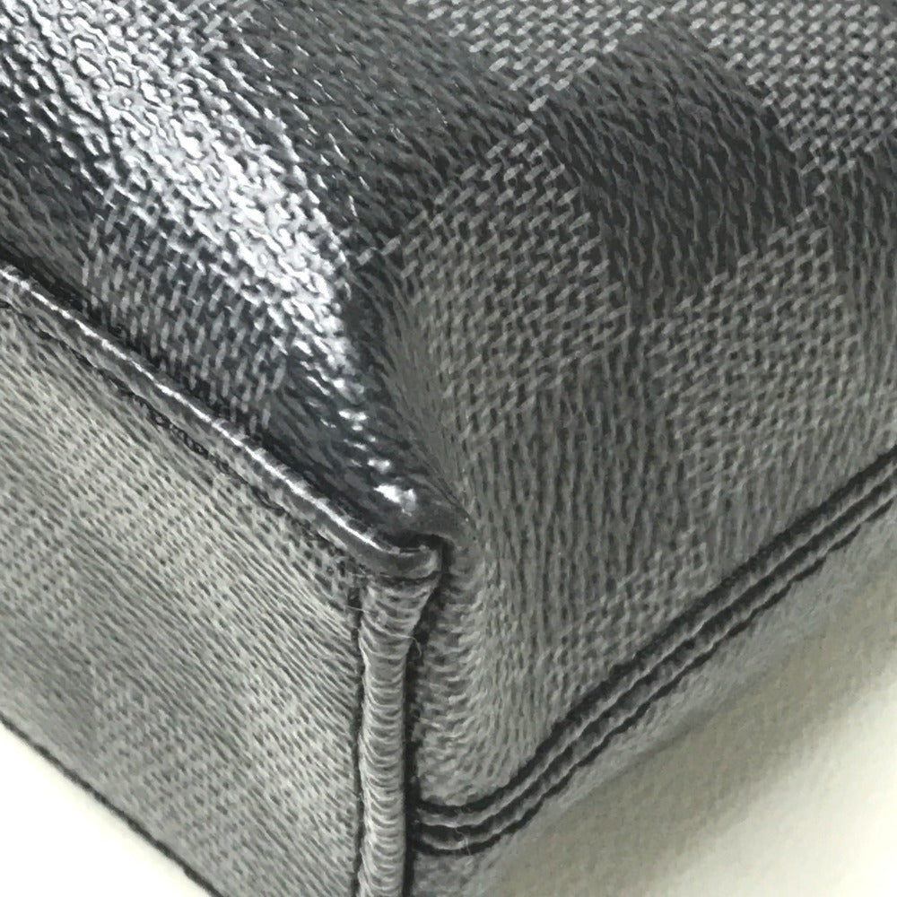 LOUIS VUITTON N48224 Damier Graphite Porte-Document-Jour 2-Way Business Bag in Damier Graphite Canvas, Men's, Black