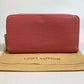 LOUIS VUITTON M60663 Epi Zippy Wallet, Round Zipper Wallet, Long Wallet, Epi Leather, Women's, Corail, Pink