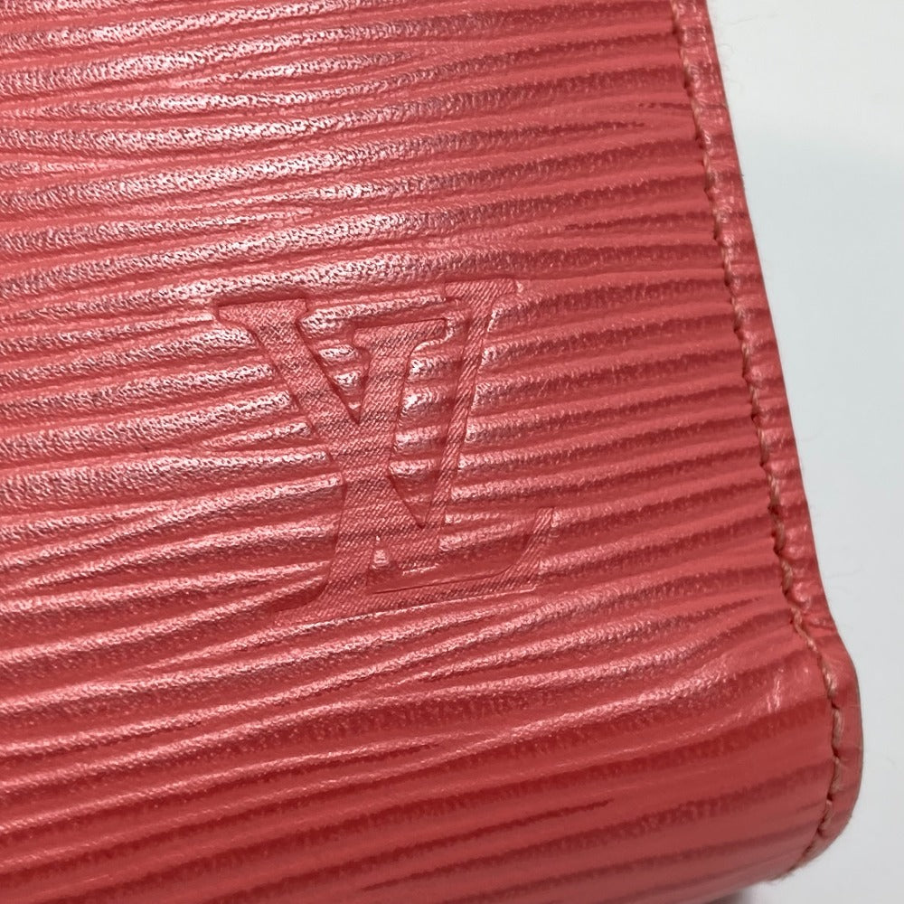 LOUIS VUITTON M60663 Epi Zippy Wallet, Round Zipper Wallet, Long Wallet, Epi Leather, Women's, Corail, Pink