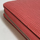 LOUIS VUITTON M60663 Epi Zippy Wallet, Round Zipper Wallet, Long Wallet, Epi Leather, Women's, Corail, Pink