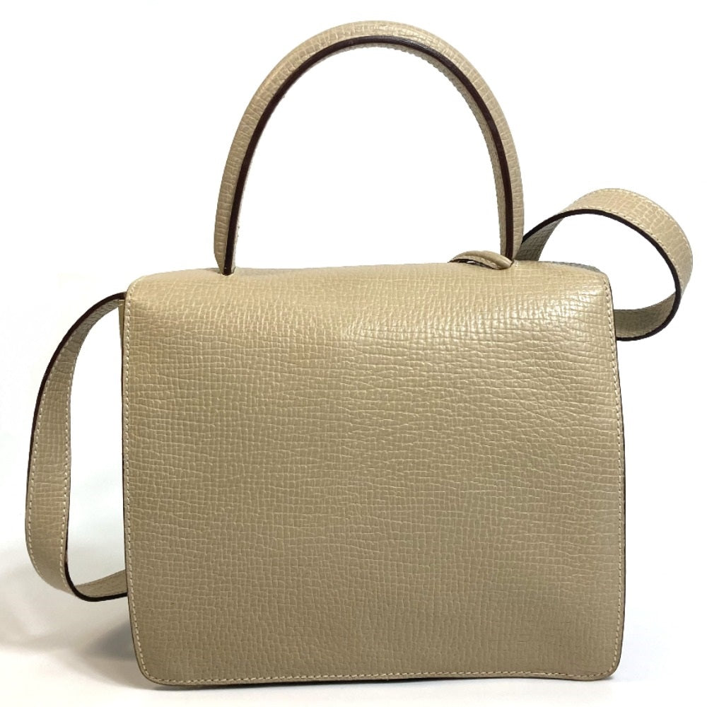 LOEWE Barcelona Bag, 2-Way Shoulder/Handbag, Leather, Women's, Beige