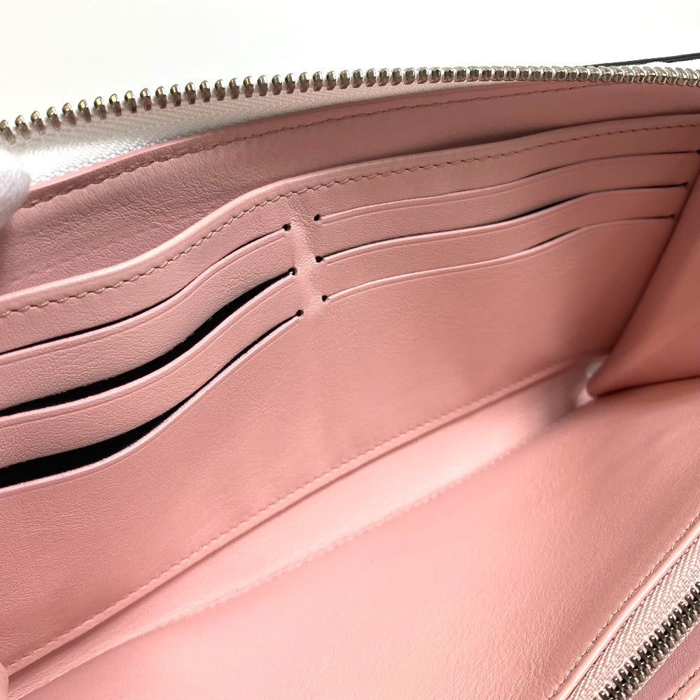 LOUIS VUITTON M80490 Monogram Mahina Gradient Zippy Wallet, Round Zipper Long Wallet, Monogram Mahina Leather, Women's, Pink and White