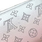 LOUIS VUITTON M80490 Monogram Mahina Gradient Zippy Wallet, Round Zipper Long Wallet, Monogram Mahina Leather, Women's, Pink and White