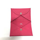 HERMES Calvi Bifold Card Case, Coin Case, Small Card Case, Epsom Leather, Women's, Rose Tyrien (Approximately Pink)