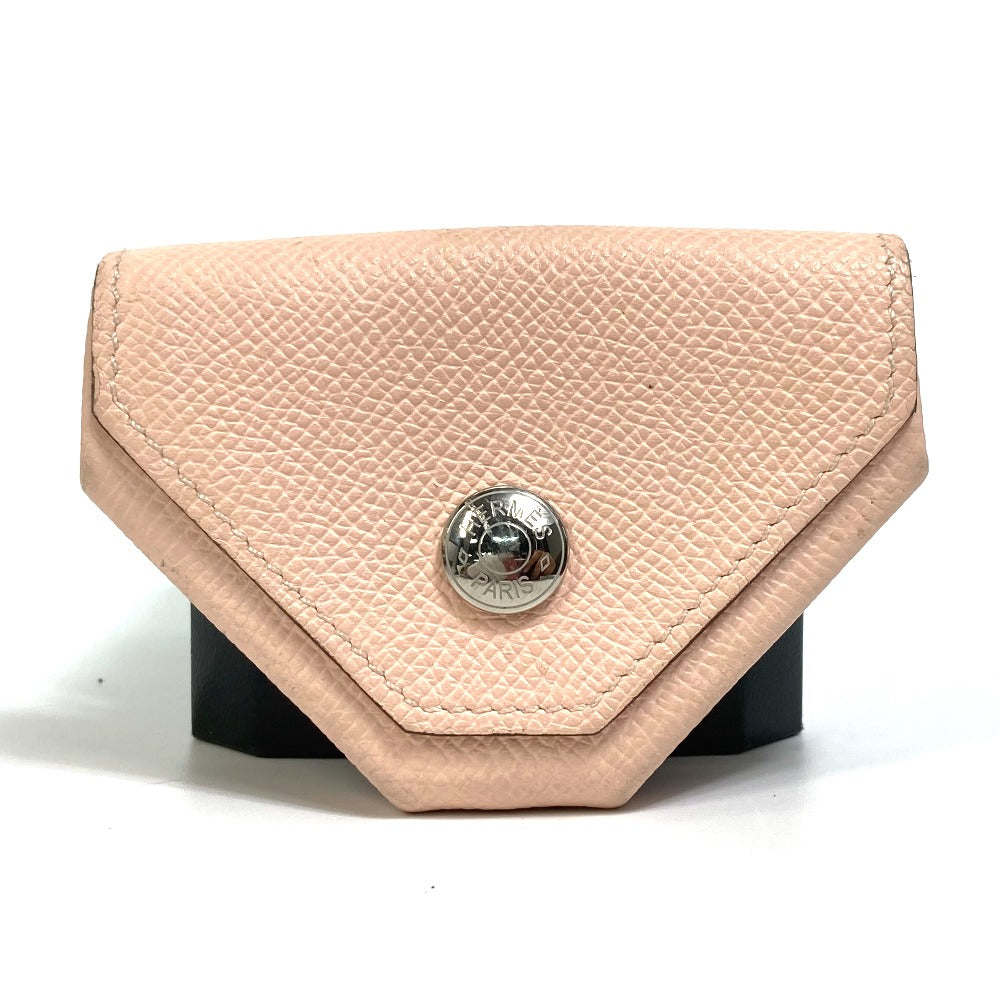 HERMES Levain Quatre Coin Purse, Epson, Women's, Rose Eglantine, Pink