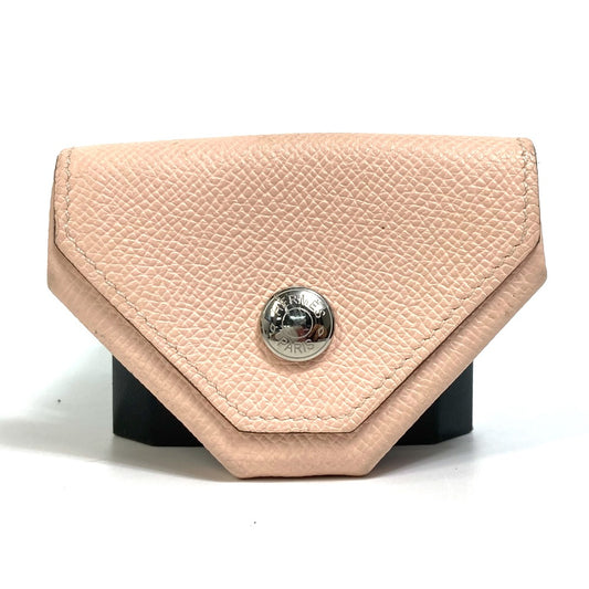 HERMES Levain Quatre Coin Purse, Epson, Women's, Rose Eglantine, Pink