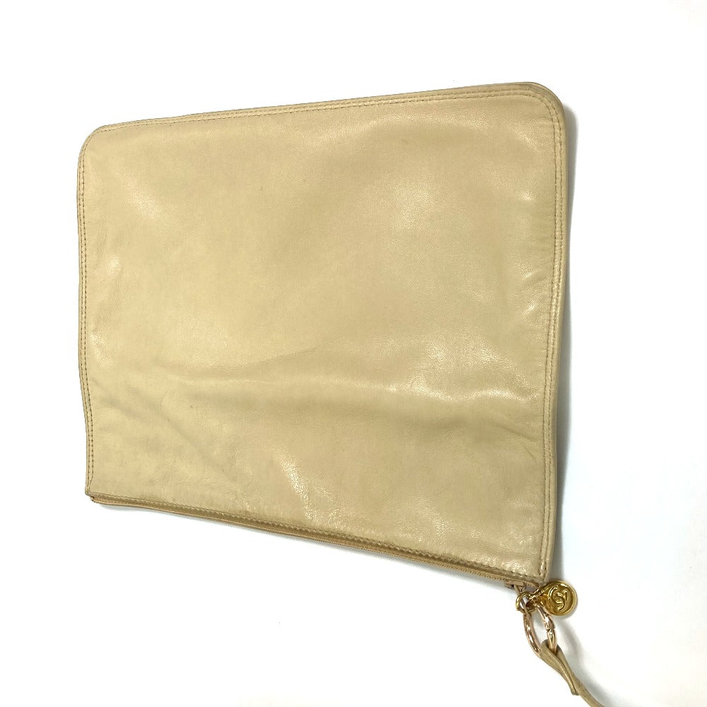 CHANEL CC ココマーク 籠 カゴ バッグ カバン インナーポーチ ハンドバッグ ストロー/レザー レディース ベージュ - brandshop-reference