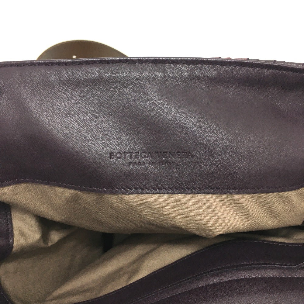 BOTTEGA VENETA 161314 Intrecciato Leather Messenger Bag, Shoulder/Crossbody Bag, Men's, Brown