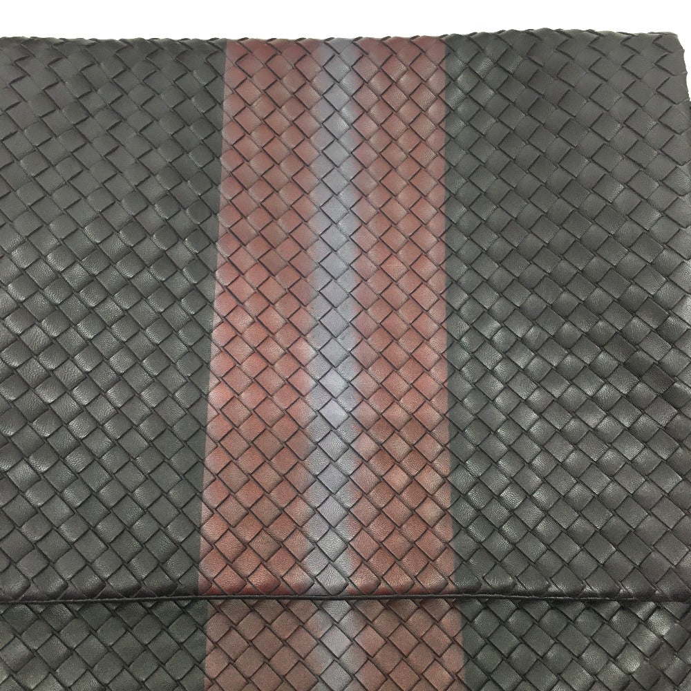 BOTTEGA VENETA 161314 Intrecciato Leather Messenger Bag, Shoulder/Crossbody Bag, Men's, Brown