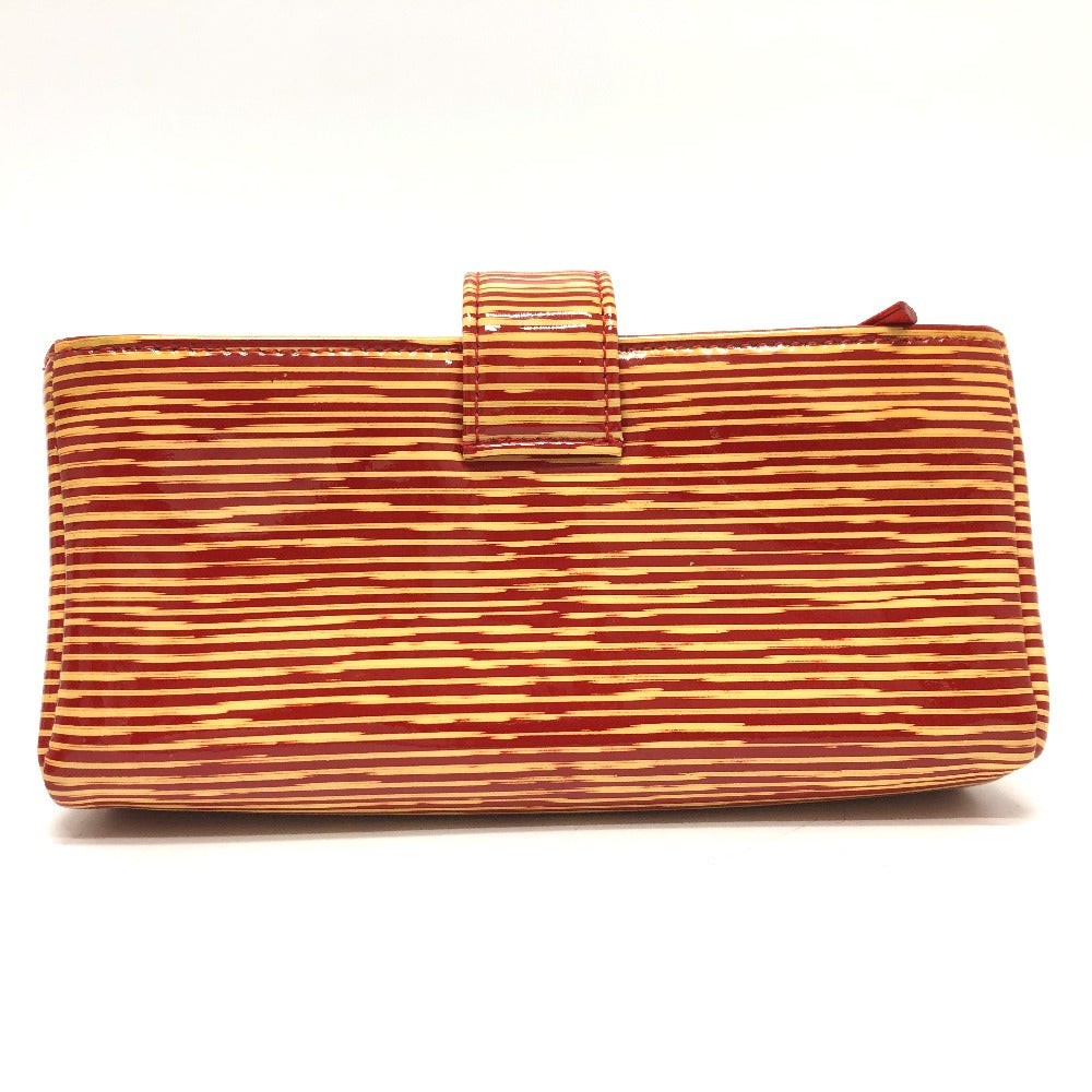 CHANEL CC ココマーク ボーダー ポーチ パテントレザー レディース - brandshop-reference