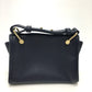 BALLY logo bag, 2-way shoulder bag, leather, women's, navy