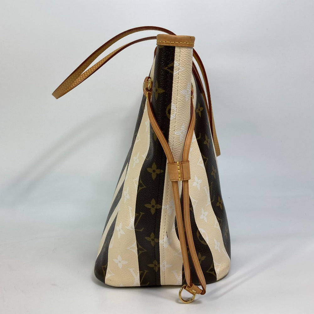 LOUIS VUITTON M40560 Monogram Rayeur Neverfull MM Tote Bag in Monogram Canvas, Women's, Brown/Beige