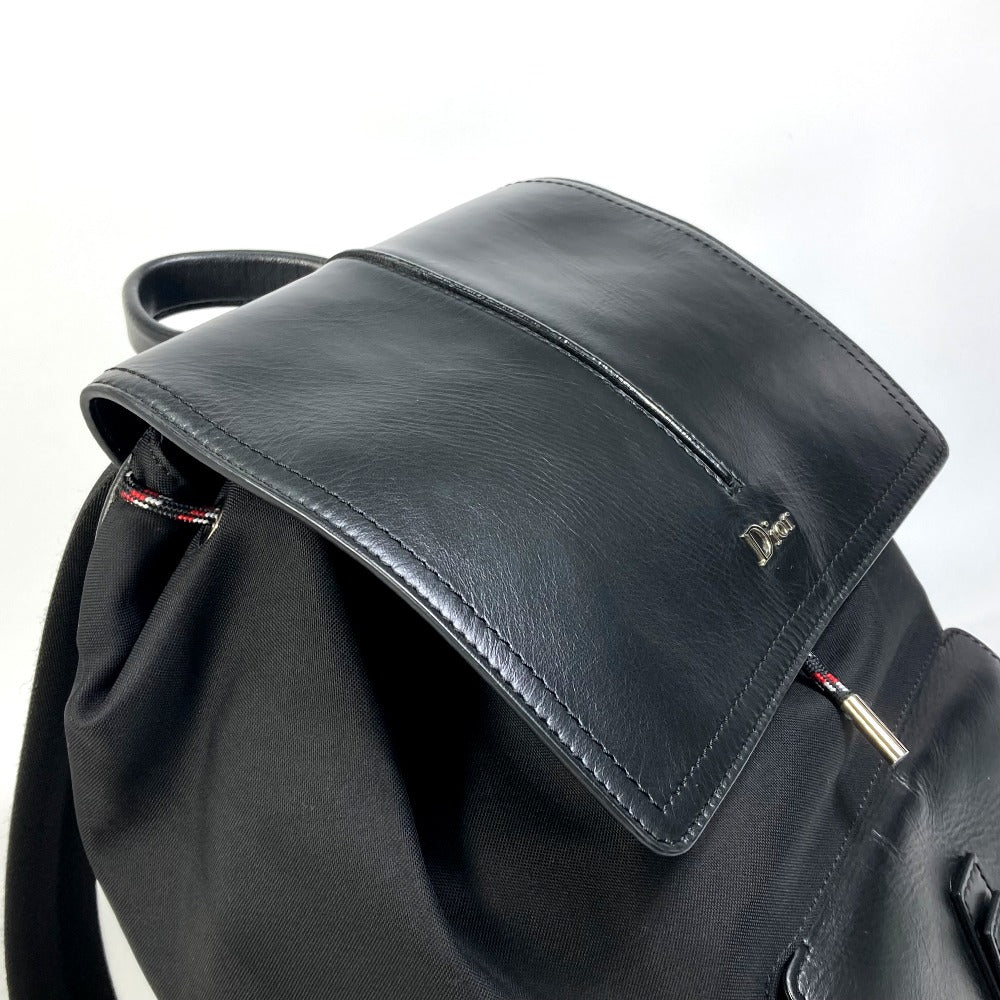 DIOR HOMME 1MOBA062 BEE MOTION Backpack in Canvas/Leather, Black