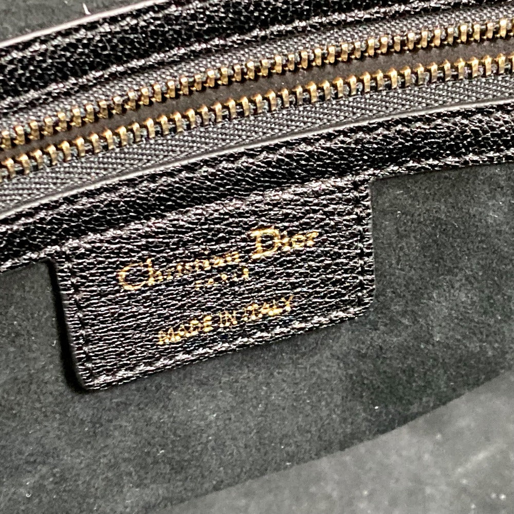 Christian Dior DIORANGELS ショルダーバッグ 肩掛け  カバン ロゴ スタッズ トートバッグ レザー ユニセックス ブラック - brandshop-reference