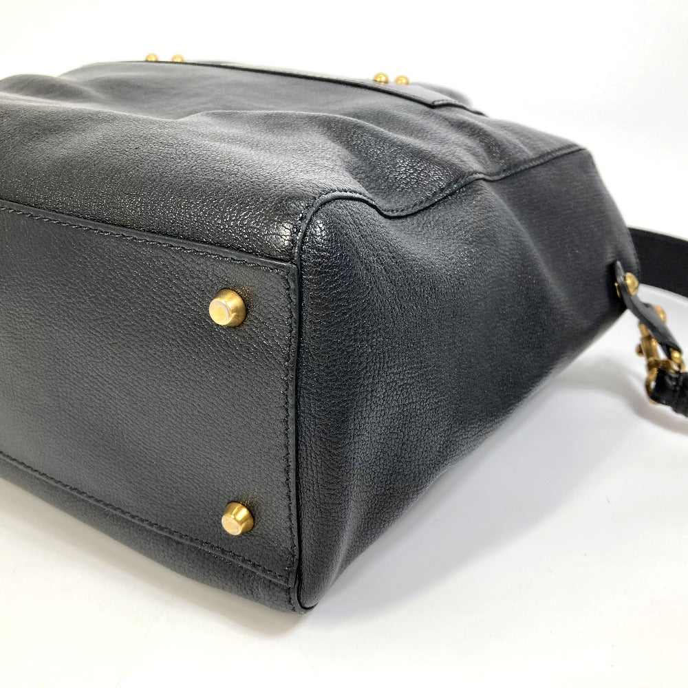 Christian Dior DIORANGELS ショルダーバッグ 肩掛け  カバン ロゴ スタッズ トートバッグ レザー ユニセックス ブラック - brandshop-reference