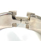 HERMES H Bangle Click Clack H GM Bracelet Bangle Metal Women's White