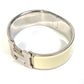 HERMES H Bangle Click Clack H GM Bracelet Bangle Metal Women's White