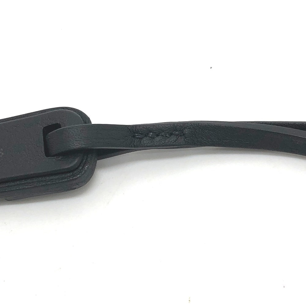 HERMES Oran Nano Sandals, Bag Charm, Epsom Leather, Women's, Black