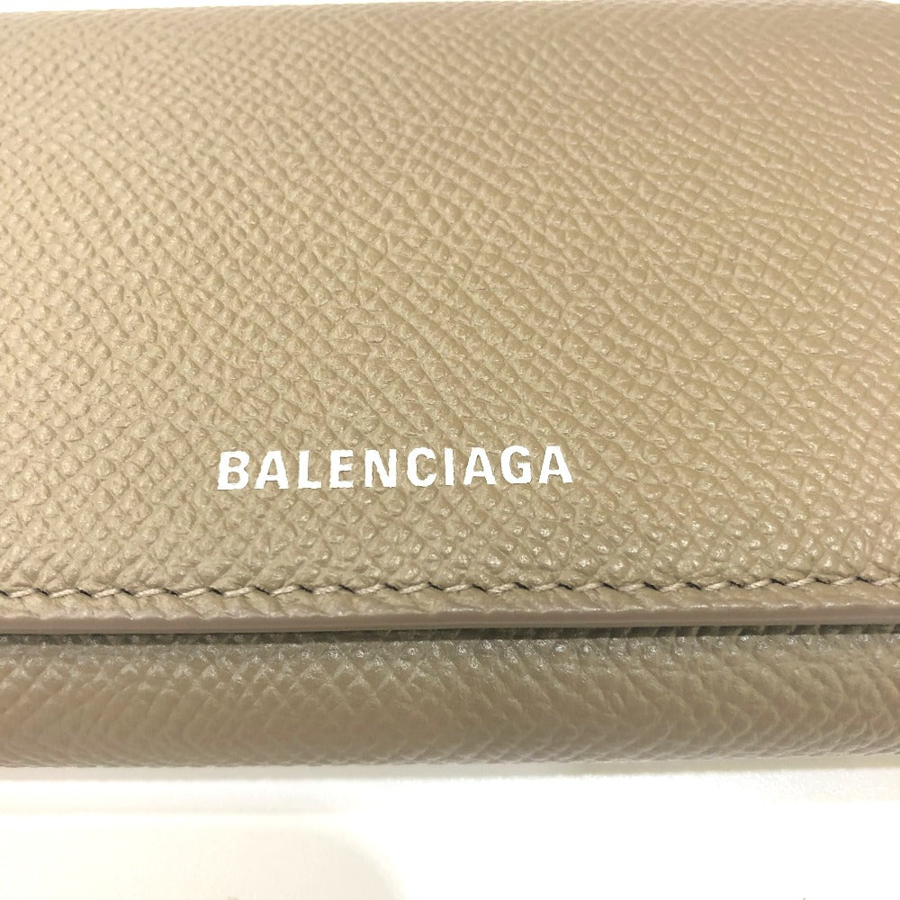 BALENCIAGA 581099 ヴィル アコーディオン ウォレット 小物 カードケース レザー レディース ブラウン系
