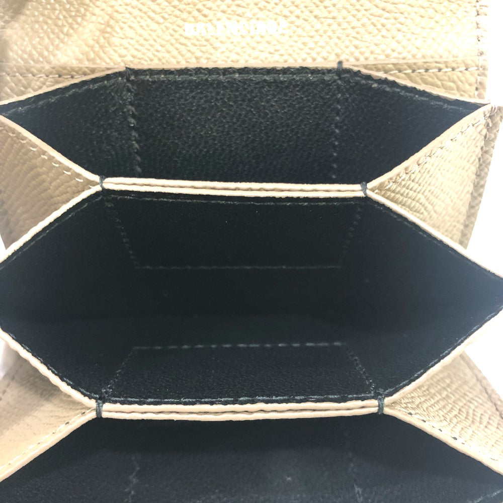 BALENCIAGA 581099 ヴィル アコーディオン ウォレット 小物 カードケース レザー レディース ブラウン系