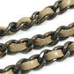 CHANEL CC Coco Mark Ballerine Chain Shoulder Bag in Calf Leather, Beige and Black
