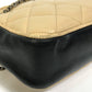 CHANEL CC Coco Mark Ballerine Chain Shoulder Bag in Calf Leather, Beige and Black
