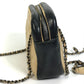 CHANEL CC Coco Mark Ballerine Chain Shoulder Bag in Calf Leather, Beige and Black