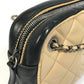 CHANEL CC Coco Mark Ballerine Chain Shoulder Bag in Calf Leather, Beige and Black